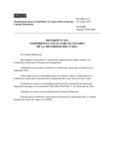 Decision No. 1/21 - 2021 ANNUAL SECURITY REVIEW CONFERENCE (ASRC)