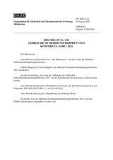 Decision No. 1/21 - 2021 ANNUAL SECURITY REVIEW CONFERENCE (ASRC)