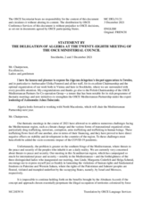 H.E. Ms. Faouzia Mebarki, Permanent Representative to the OSCE