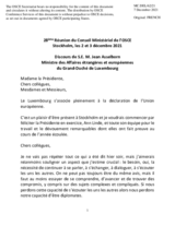 H.E. Mr. Jean Asselborn, Minister of Foreign and European Affairs and Minister of Immigration and Asylum