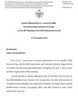 H.E. Leena Al Hadid, Permanent Representative