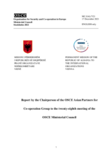 Report by the Chairperson of the OSCE Asian Partners for Co-operation Group to the twenty-eighth meeting of the OSCE Ministerial Council