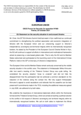  Statement by the Slovenian EU Presidency on the situation in and around Ukraine