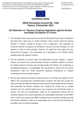 Statement by the Slovenian EU Presidency on Russia’s ongoing aggression against Ukraine and illegal occupation of Crimea