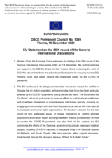 Statement by the Slovenian EU Presidency on the 55th round of the Geneva International Discussions, held on 7 and 8 December 2021