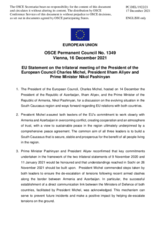 Statement by the Slovenian EU Presidency on the trilateral meeting between the President of the European Council, Mr. C. Michel, the President of Azerbaijan, Mr. I. Aliyev, and the Prime Minister of Armenia, Mr. N. Pashinyan, held on 14 December 2021
