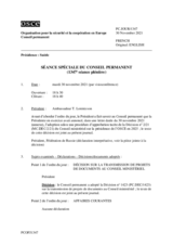 Journal de la 1347ème séance spéciale du Conseil permanent