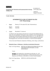 Journal der 1347. Sondersitzung des Ständigen Rates