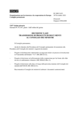 Decisione N.1423 del Consiglio permanente