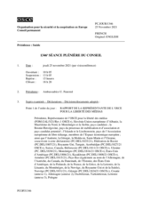 Journal de la 1346ème séance plénière du Conseil