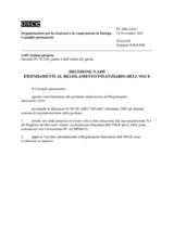 Decisione N.1419 del Consiglio permanente