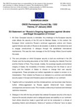 Statement by the French EU Presidency on Russia’s ongoing aggression against Ukraine and illegal occupation of Crimea