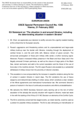 Statement by the French EU Presidency on the situation in and around Ukraine, including the deteriorating situation in eastern Ukraine