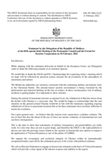 Statement by the Delegation of Moldova on the Activation of Paragraph 16.3 of the Vienna Document 2011 on Confidence- and Security‑Building Measures