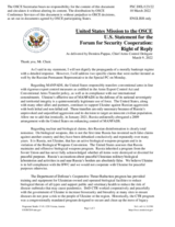 Statement by the Delegation of the United States of America in response to the statement by the Delegation of the Russian Federation