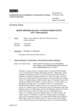 Diario de la 1357ª Sesión reforzada del Consejo Permanente