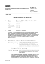 Journal der 1355. Plenarsitzung des Ständigen Rates 