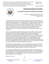 Statement by the Delegation of the United States of America on the deteriorating human rights situation in the Russian Federation