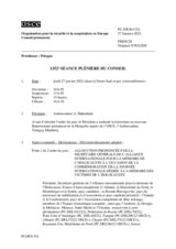 Journal de la 1352ème séance plénière du Conseil