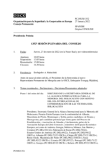 Diario de la 1352ª Sesión plenaria del Consejo Permanente 