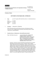 Giornale della 1352a Seduta plenaria del Consiglio permanente