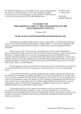 Statement by the French EU Presidency in response to the address by Dr. Kathrin Meyer, Secretary General of the International Holocaust Remembrance Alliance, on the Occasion of the Commemoration of International Holocaust Remembrance Day