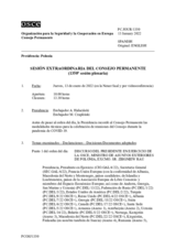 Diario de la 1350ª Sesión extraordinaria del Consejo Permanente