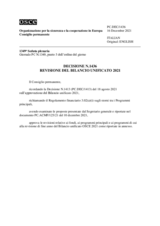 Decisione N.1436 del Consiglio permanente