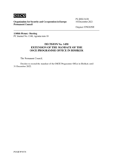 Permanent Council Decision No. 1430