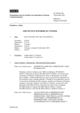 Journal de la 1348ème séance plénière du Conseil