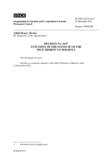 Permanent Council Decision No. 1427