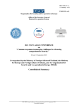 Consolidated Summary 2021 OSCE Asian Conference