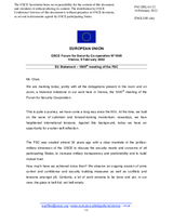 Statement by the French EU Presidency on the Millennium Plenary Meeting of the Forum for Security Co-Operation