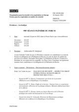 Journal de la 998ème séance plénière du Forum