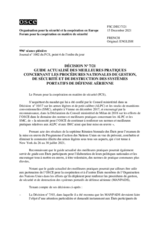 Décision No 7/21 du Forum pour la coopération en matière de sécurité