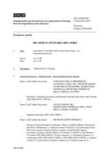 Giornale della 996a Seduta plenaria del Foro di cooperazione per la sicurezza