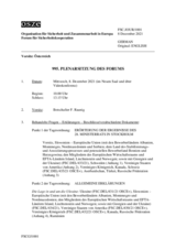 Journal der 995. Plenarsitzung des Forums