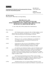 Beschluss Nr. 6/21 des Forums für Sicherheitskooperation