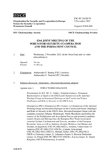 Journal of the 83rd Joint Meeting of the Forum for Security Co-operation and the Permanent Council