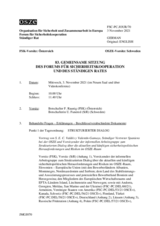 Journal der 83. Gemeinsamen Sitzung des Forums für Sicherheitskooperation und des Ständigen Rates