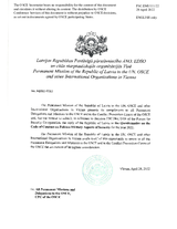 Response by the Delegation of Latvia to the Questionnaire on the Code of Conduct on Politico-Military Aspects of Security Response by the Delegation of Latvia to the Questionnaire on the Code of Conduct on Politico-Military Aspects of Security