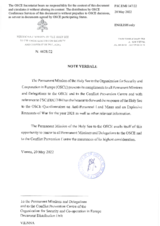 Response by the Delegation of the Holy See to the Questionnaire on Anti-Personnel Mines and Explosive Remnants of War Response by the Delegation of the Holy See to the Questionnaire on Anti-Personnel Mines and Explosive Remnants of War