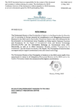 Information Exchange by the Delegation of Andorra on Conventional Arms Transfer