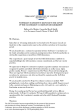 Statement by the Delegation of Norway in response to the report by the OSCE Project Co-ordinator in Uzbekistan, Ambassador Pierre von Arx