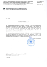 Response by the Delegation of Slovenia to the Questionnaire on Anti-Personnel Mines and Explosive Remnants of War