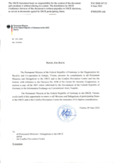 Information Exchange by the Delegation of Germany on Conventional Arms Transfer Information Exchange by the Delegation of Germany on Conventional Arms Transfer