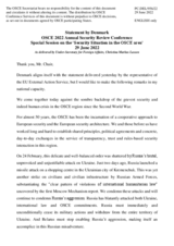 Statement by H.E. Christina Markus Lassen, Under-Secretary for Foreign Affairs