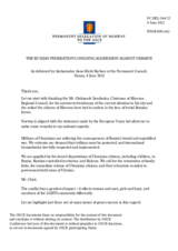 Statement by the Delegation of Norway on the Russian Federation’s ongoing aggression against Ukraine