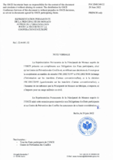Response by the Delegation of Monaco to the Questionnaire on Participating States’ Policy and/or National Practices and Procedures for the Export of Conventional Arms and Related Technology Response by the Delegation of Monaco to the Questionnaire on Participating States’ Policy and/or National Practices and Procedures for the Export of Conventional Arms and Related Technology
