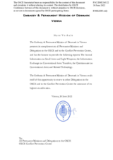Information Exchange by the Delegation of Denmark on Conventional Arms Transfer Information Exchange by the Delegation of Denmark on Conventional Arms Transfer